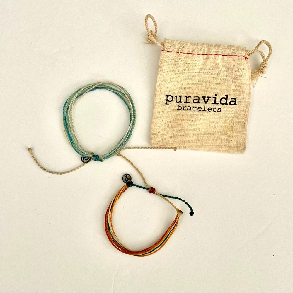 Pura Vida Wax Cord Bracelets Lot of 2